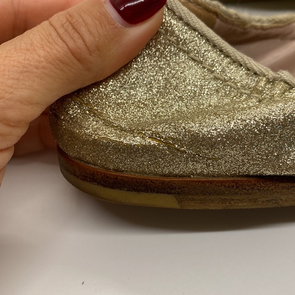 Miu Miu Loafers Flats Gold Authentic - Picture 12 of 13